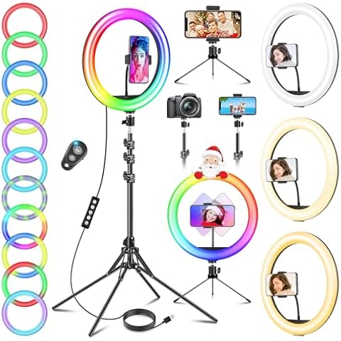 GerTong 11.5'' Ring Light with Tripod Cover