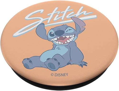 Miniatura 2 de Disney Lilo & Stitch Winking Stitch PopSockets PopSockets PopGrip agarre intercambiable para teléfonos y tabletas