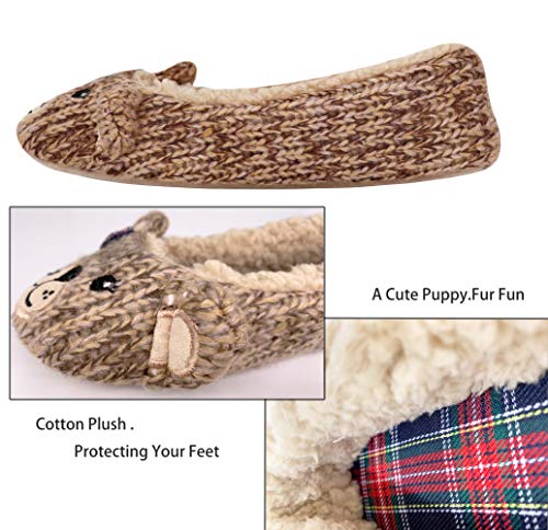 AONTUS Ladies Cute Slippers Winter Plush Buddies Slippers for Women Super Soft3