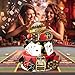 JUYRLE Casino Cake Toppers - Decoration With Dice, Poker, Chips, Slot Playing Card Game Theme Cupcake Decor for Las Vegas Night Birthday Party Supplies for Men Women