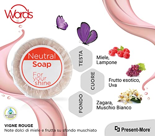 Present-More Sapone 15gr Words - Mini saponette