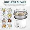 AROMA® Rice Cooker, 3-Cup (Uncooked) / 6-Cup (Cooked), Small Rice Cooker, Oatmeal Cooker, Soup Maker, Auto Keep Warm, 1.5 Qt, White, ARC-363NG #3