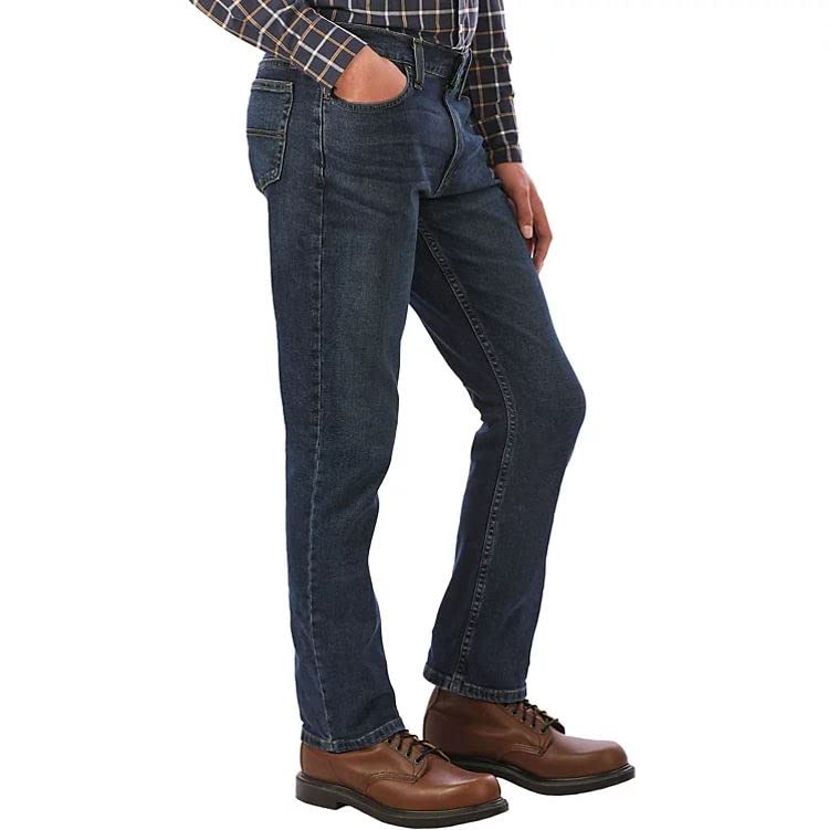 MEMBER'S Mark Straight Fit Premium Stretch Denim Jeans (as1, Numeric, Numeric_42, Regular, Regular, Medium Wash, 42W X 32L)2