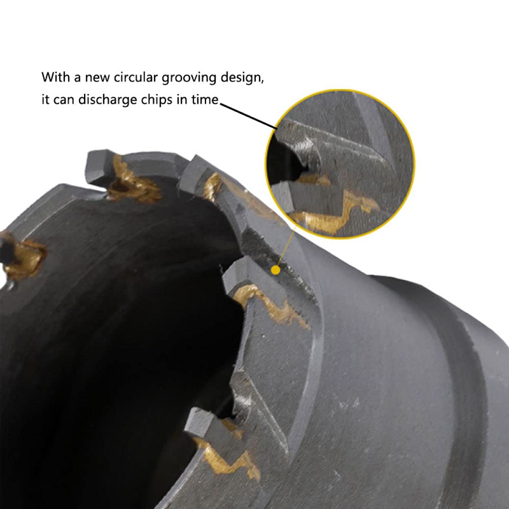Taglierina per sega a tazza TCT con punta in metallo duro 16-100mm per lamiera di acciaio inossidabile Kit di taglierina per la lavorazione dei metalli in lega di perforazione del ferro Set di punte d