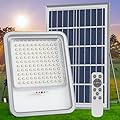 TENKOO Solar Street Flood Lights Outdoor - 300W Solar Parking Lot Lights Dusk to Dawn 25000LM IP67 Waterproof Security Commercial Lighting with 16.4ft Cables for Yard, Garden, Swimming Pool, Pathway