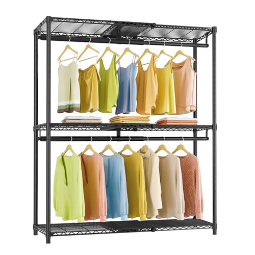 Image of VIPEK X1 Plus Expandable Heavy Duty Clothes Rack, Clothes Organizer Black