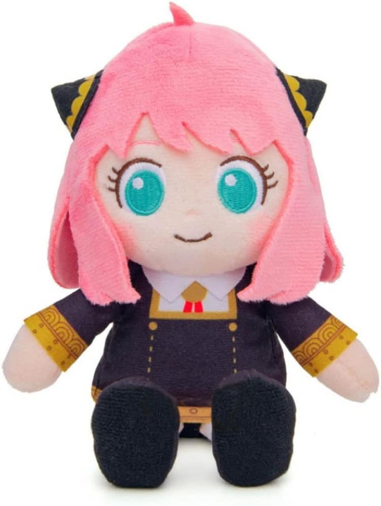 JCvCX 10'' Spy x Family Plush Toy SPY X Family Anya Plush Doll Anya Cosplay Stuffed Plush Figure Plushie Pillow Soft Plushies