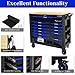 WTRAVEL Heavy Duty Rolling Tool Chest with 12-Drawer Tool Cart Mechanic Tool Box with Wheels Tool Storage Cabinet Mobile Workbench Tool Bench for Garage, Workshop, Warehouse, Repair Shop, Wood Top