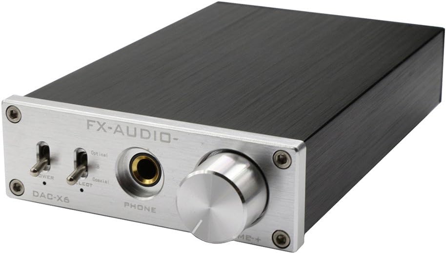 DAC Decoder FX Audio DAC-X6 HIFI Optical/Coaxial/USB Digital Audio Amplifier Silver