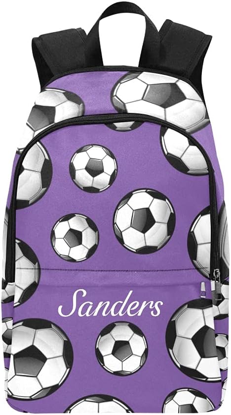 purple soccer bag