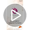 Image of CASA-NEST Hospital Curtains for ICU and Wards PVC Curtains, 4FT X 8 FT, Blue-Hos008, Opaque, Rod Pocket Curtains