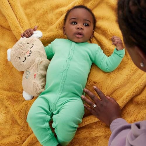 Fisher-Price Schlummer Häschen - tragbares Plüschspielzeug mit Musik und Licht für Neugeborene, Baby Spielzeug ab Geburt, Babyparty und Neugeborenen Geschenk, HXG97 2