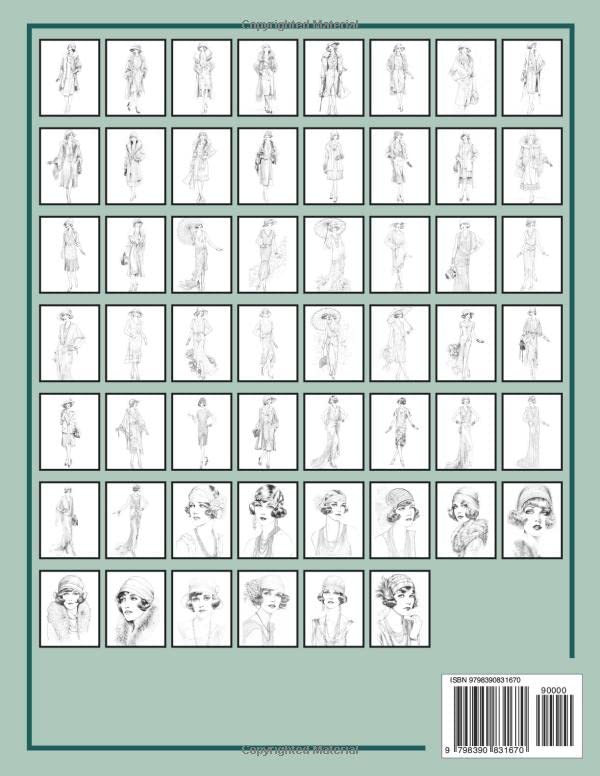 Miniatura 2 de My Beautiful Coloring Book - Beauties of the 20s Express your creativity with this collection of elegant and relaxing illustrations from the 1920s