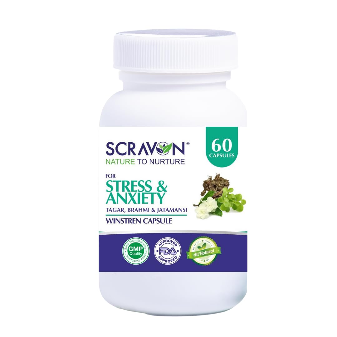 Scravon capsule for Stress and Anxiety (60 capsules)