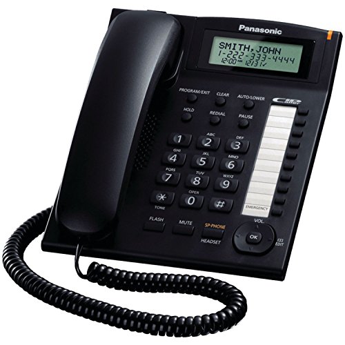 Panasonic Consumer KX-TS880B Single Line Phone w Dialer Sta