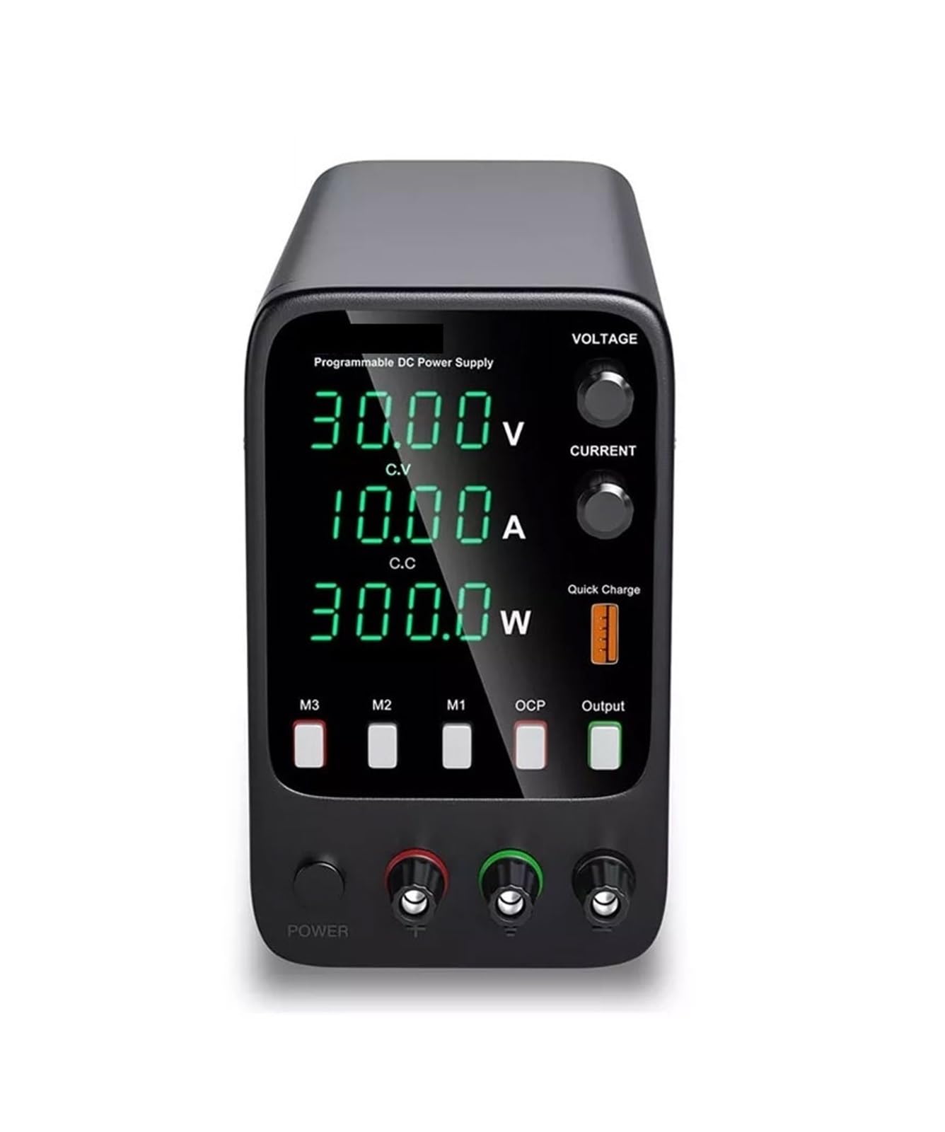 Fuente de alimentación de CC ajustable 30V 10A Función de memoria programable de laboratorio Interruptor regulador de voltaje de fuente de alimentación de banco(30V 5A)