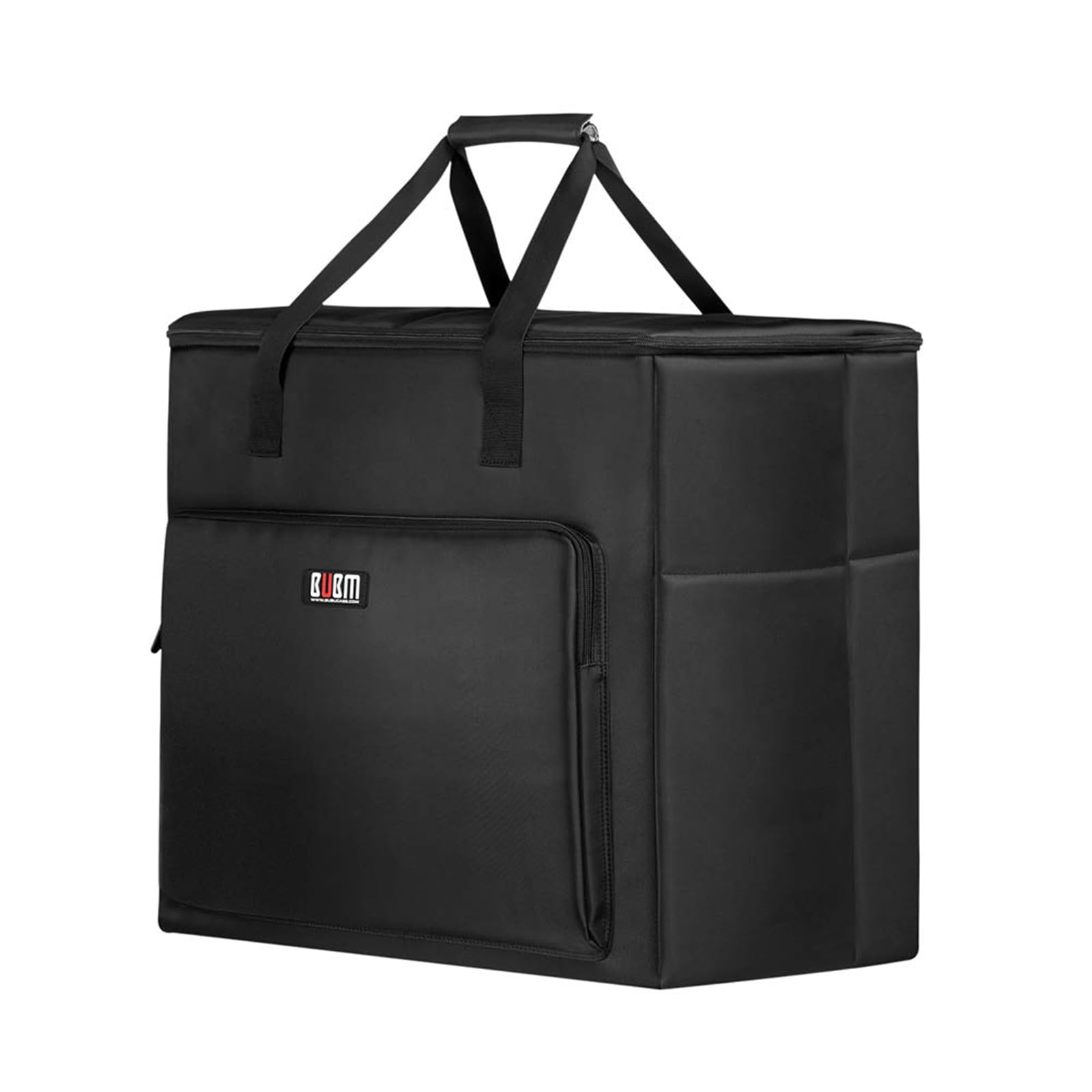 BUBM Desktop Computer Carrying Case, Padded Nylon Carry Tote Bag for Transporting Computer Tower PC Chassis, Keyboard, Cable and Mouse