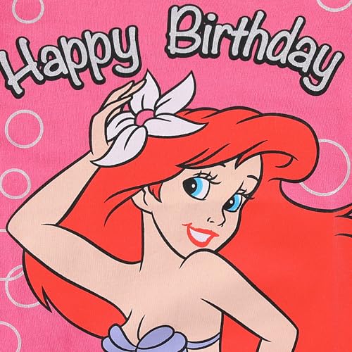 Image of Disney Princess Moana Frozen Birthday Girls T-Shirt for Toddler Big Kids