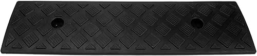 Miniatura 10 de Healvian Rampas para cortacésped, rampas de goma para bordillos de entrada, rampa de umbral de alta resistencia, rampa pendiente para muelle de