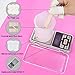 130PCS Resin Starter Kit with Silicone Mixing Cups,Silicone Measuring Cups£¬Sticks,Silicone Mat,Scale,Sandpaper,Finger Cots,Stirring Needle Spoon Tool Set for Resin Art (Pink)