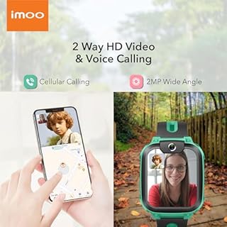 imoo Z1 Smart Watch for Kids,740mAh Long Battery Life Real-Time HD Video Call Watch,GPS Location Real-Time Positioning,IPX8 Water-Resistance, Kids Smart Watch (Green)