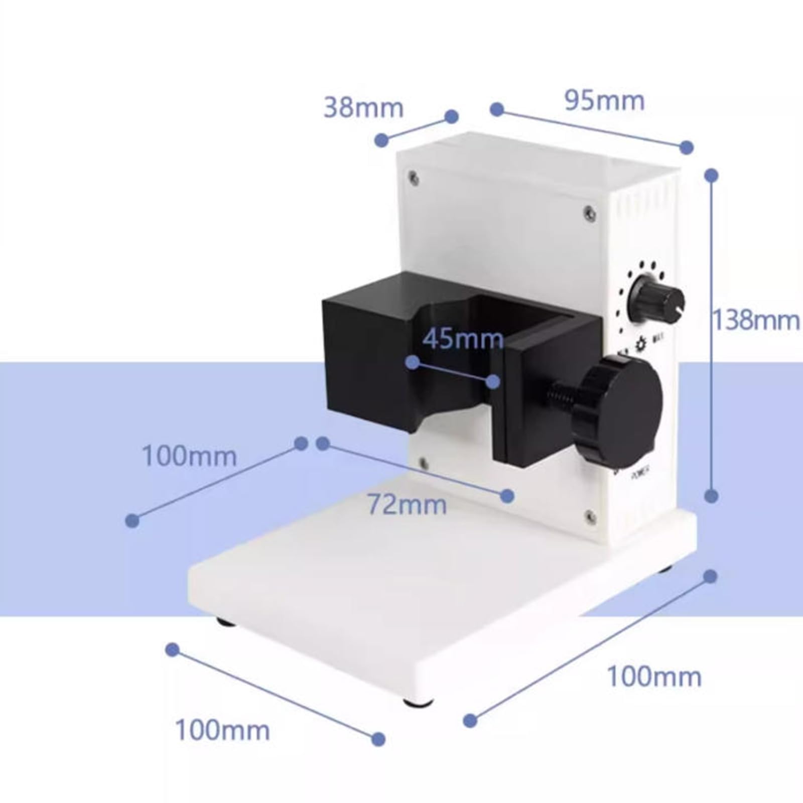 Iluminador de fibra óptica para microscopio, lámpara LED de doble cuello de cisne para microscopio industrial con ángulo y brillo ajustables, fuente de luz LED puntual de 6000 K