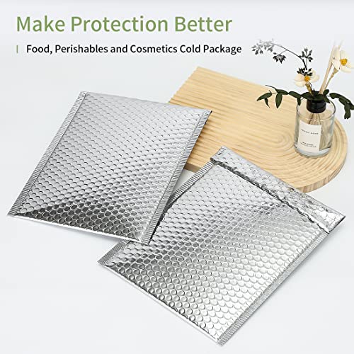 Image of Thermal Bubble Mailer 13.75 x 10.5 Inch, Pack of 10 Cool Bubble Mailers,Insulated Mailers for Cold Shipping, Waterproof Foil Mailing Envelopes,Insulated Shipping Bags for Food,Perishables