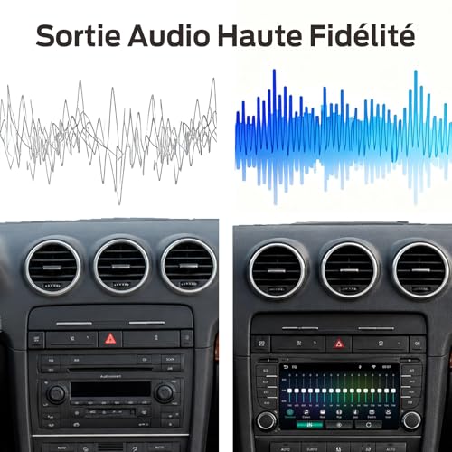 Autoradio Linux Audi S4 Android Auto CarPlay sans fil Bluetooth RDS - 6