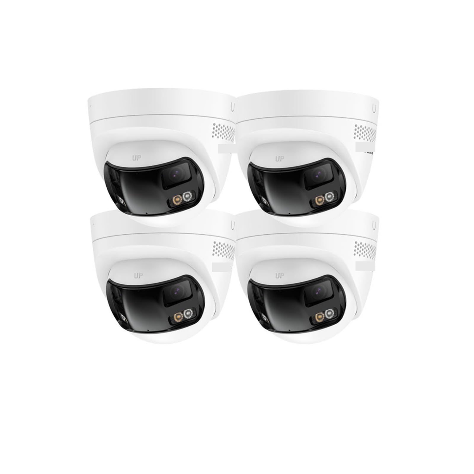 Oshpmbdlyfj One Color 4K 8Mp Poe Surveillance Camera Dual Lens Outdoor Poe Camera 1/2/4Pcs Color Night Vision Cctv Video Security Camera For Nvr(4Pcs 91Et)