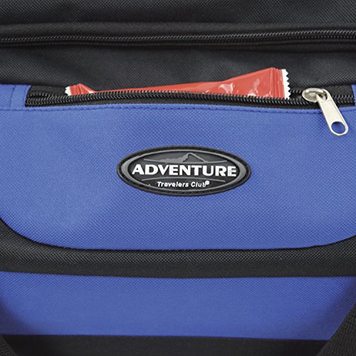 Travelers Club Adventure Multi-Pocket Rolling Sports Duffel Bag, Blue, 30 Inch 120.4L