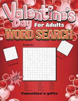 Paperback Valentine's Day Word Search: A Word Search Puzzle Book for Teens, Adults and Seniors, Large Print for Easy Reading Book