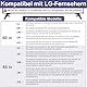 TV Standfüße für LG TV Beine, für 60 65 Zoll LG TV 60UJ6050 60UK6090 60UM6900 60UN7300 65UJ6300 65UK6090 65UM6900 65UM7300PUA 65UN6950 mit Schrauben