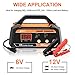 Ampeak 6V 12V Smart Car Battery Charger and Maintainer 2A 8A Fully Automatic with Cable Clamps