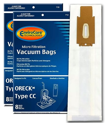 EnviroCare Replacement Micro Filtration Vacuum Cleaner Dust Bags for Oreck ...