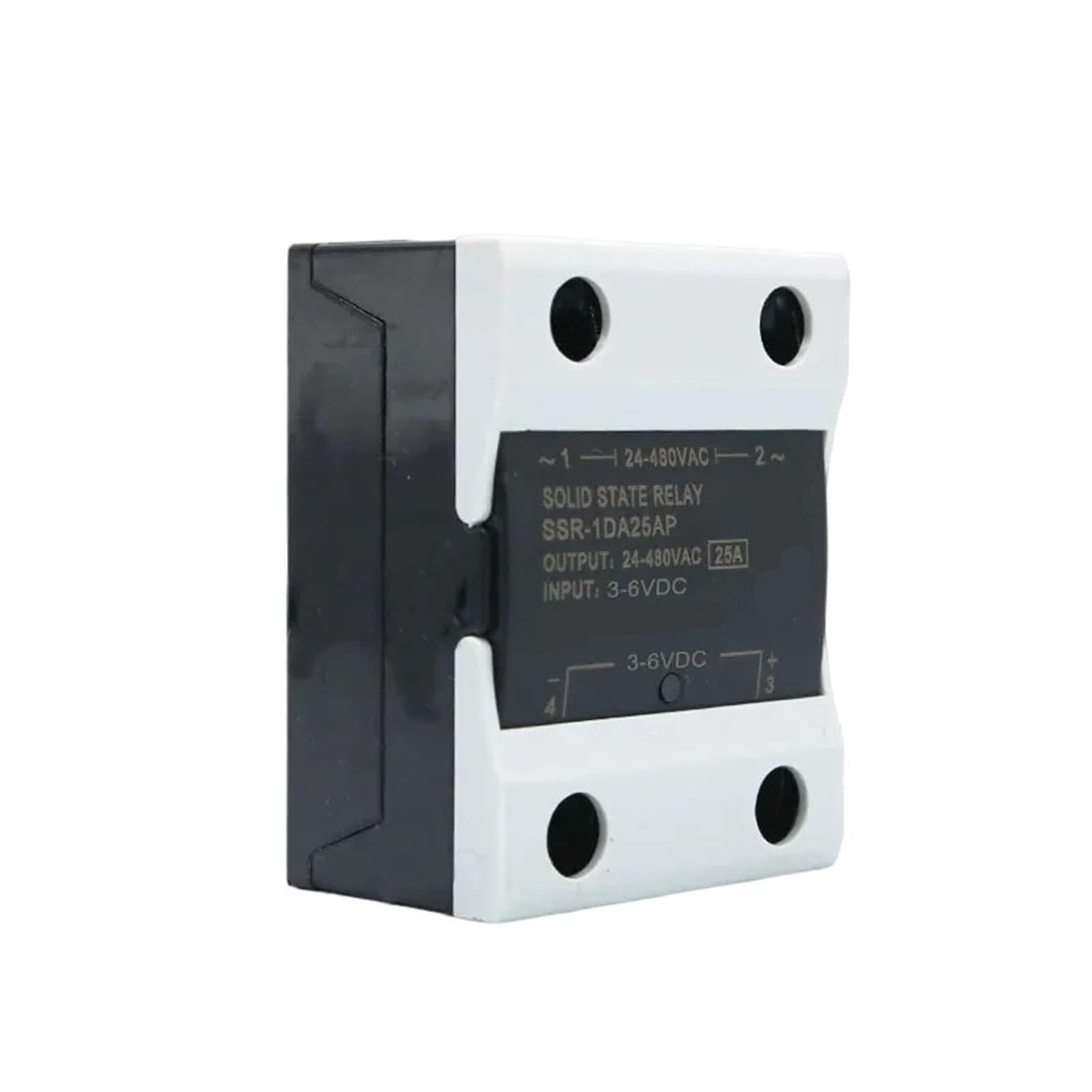 Losowy przekaźnik półprzewodnikowy SSR 10A 25A 40A 60A 80A 100A 120A DC Sterowanie DC Jednofazowe sterowanie AC 3-6 V DC 24-480 V AC (60 A)
