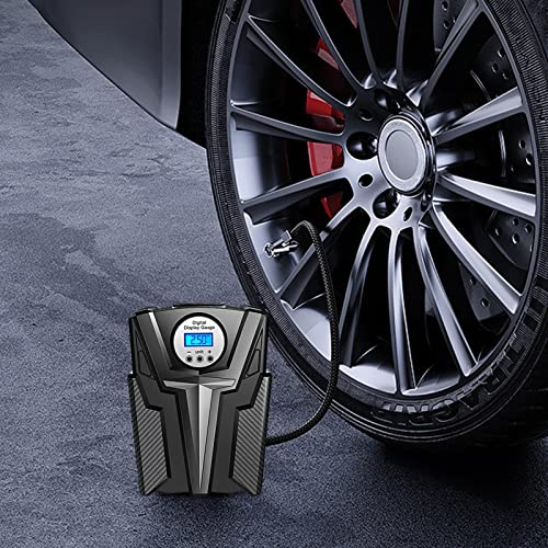Compresseur air pneu gonfleur electrique portable auto moto camion léger