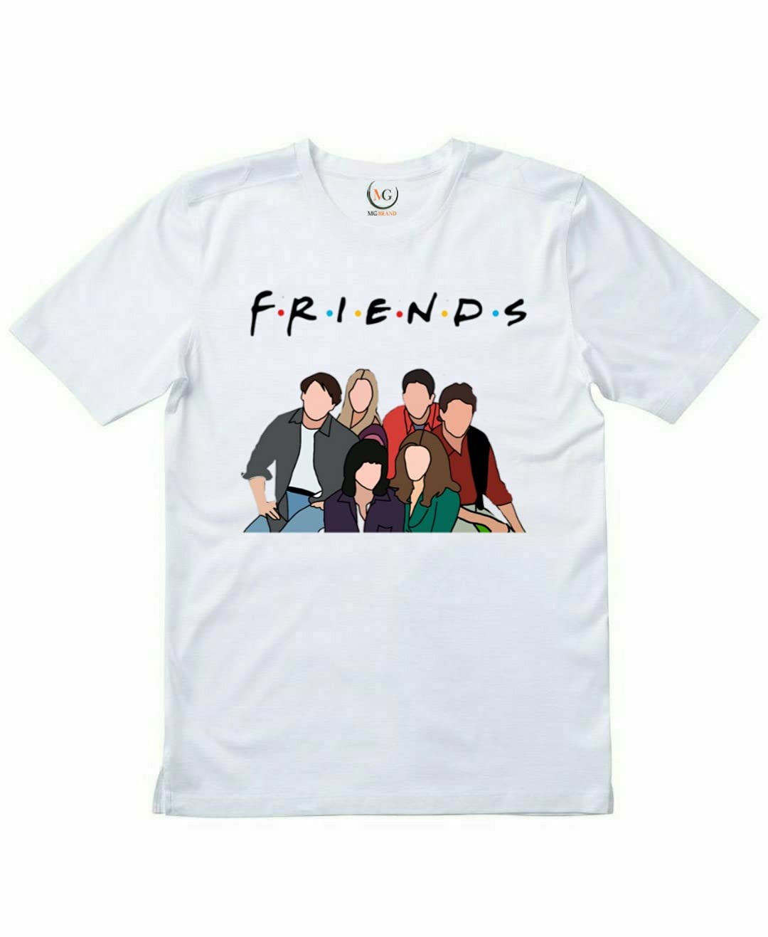 MG Brand F.R.I.E.N.D.S Web Series Unisex T-Shirts for Men/Boys/Girls/Womens/Kids