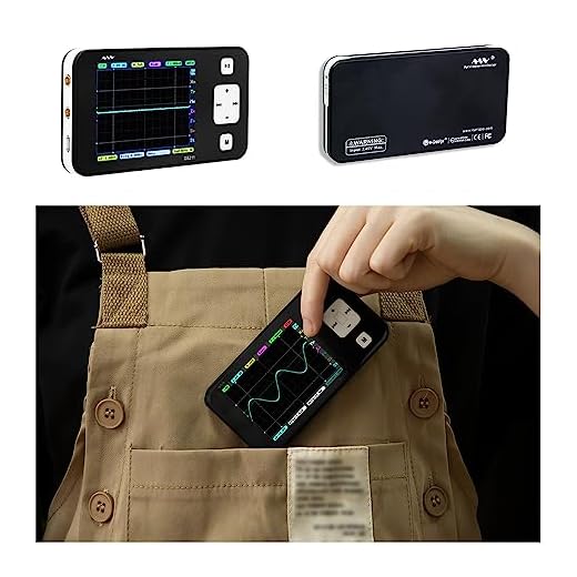 DS211 Mini Oscilloscope, Pocket Size Portable Handheld Mini Digital Storage Oscilloscope,with 1 Channel