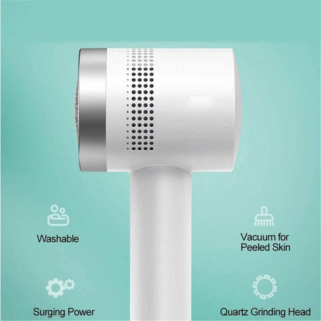 Removedor de Callos eléctrico para pies Aspiradora incorporada, Lima electrónica para pies Herramienta de pedicura Afeitadora de Callos Recargable a Prueba de Agua con succión, para Talones