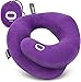 BCOZZY L'oreiller Cervical pour Le Voyage Offre Un Double Soutien à La Tête, Au Cou Et Au Menton dans n'importe Quelle Position De Sommeil sur Les Vols. Confortable, Lavable, Taille Large, Violet