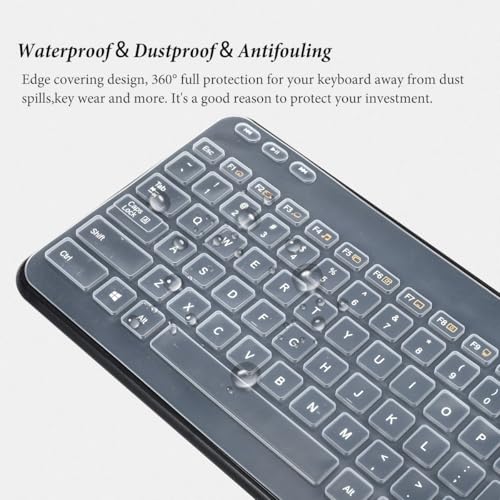 Protector de Teclado para Logitech MK360 K360 Transparente miniatura 5