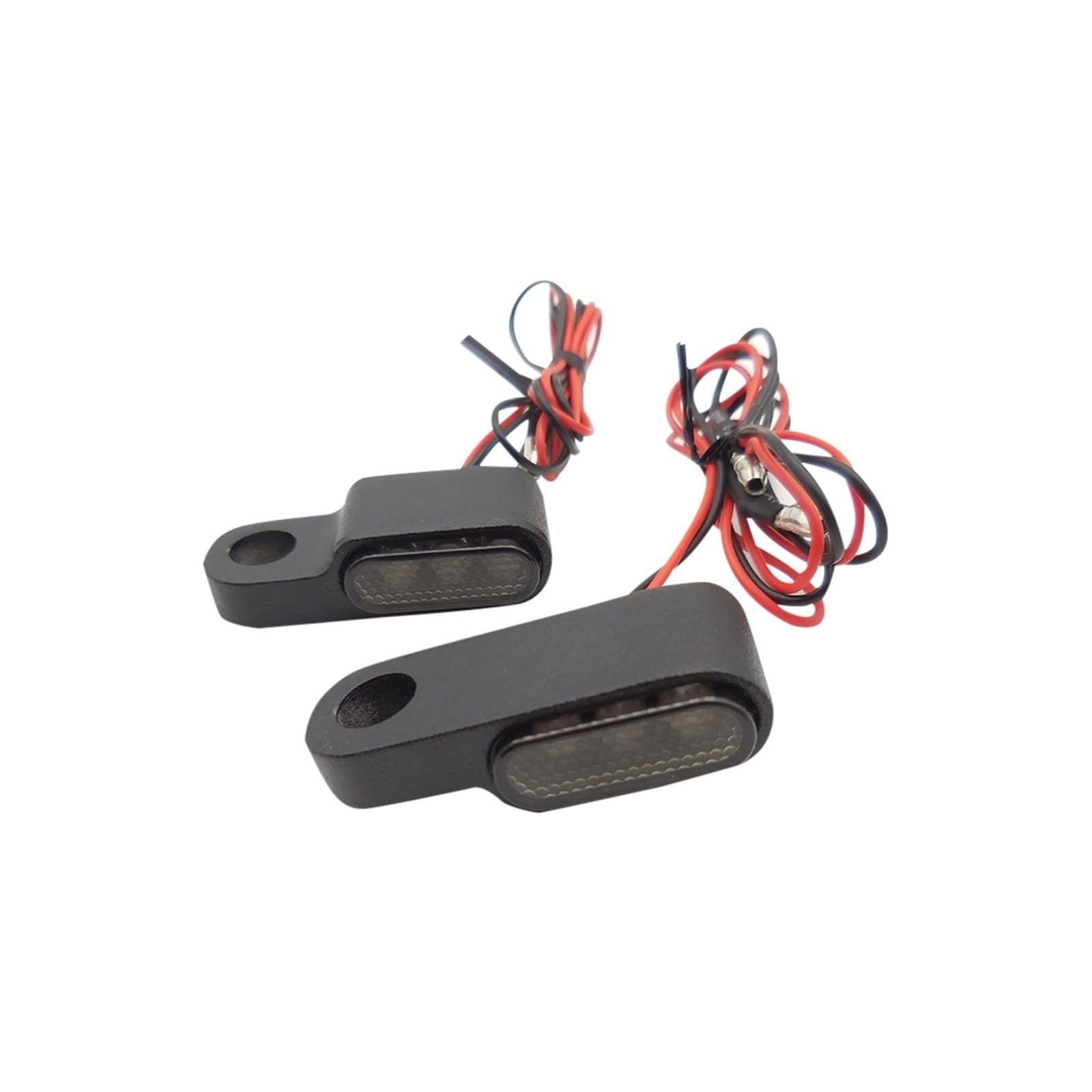 Intermitentes de moto Luces LED de para giro para motocicleta, luces intermitentes para manillar, lámpara 12V para accesorios para Scooter, 2 uds