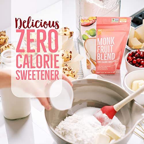 Betterbody Foods 128000 Monk Fruit Sweetener Blend, Raw Cane Sugar Substitute, Zero Calorie, Keto Diet Friendly, Zero Net Carbs thumb #4