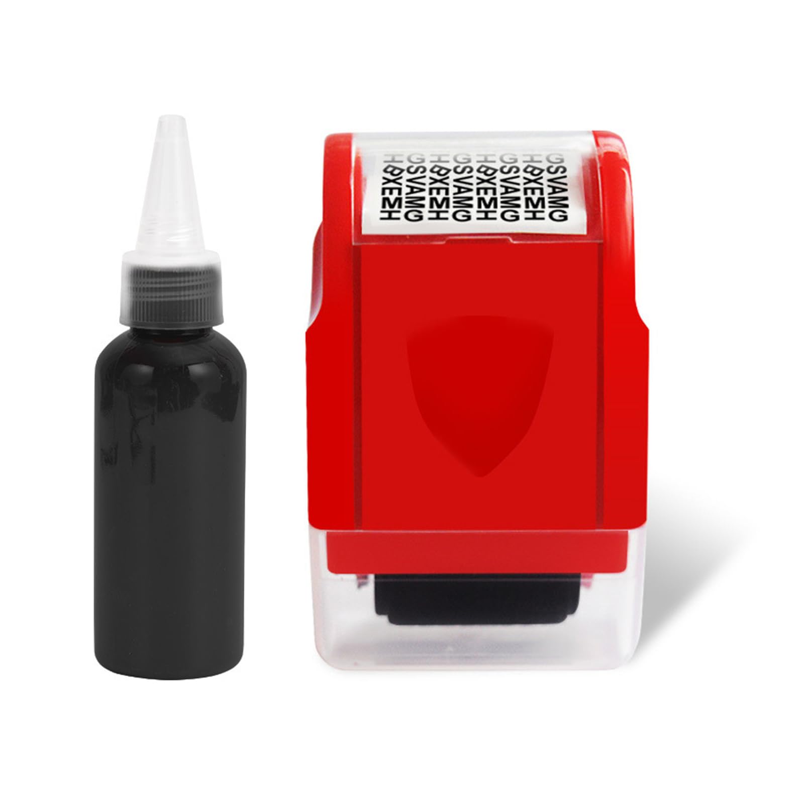 Jazuaiao Privacy Theft Stamper with Clear Lid Security Roller Stamper for Confidential Document Mail Address Privacy Tool