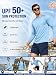 WENTTUO Sun Shirts for Men Uv Protection Mens Rash Guard Long Sleeve Tee Shirts Long Sleeve Hiking Shirt for Men Fishing Shirt XL