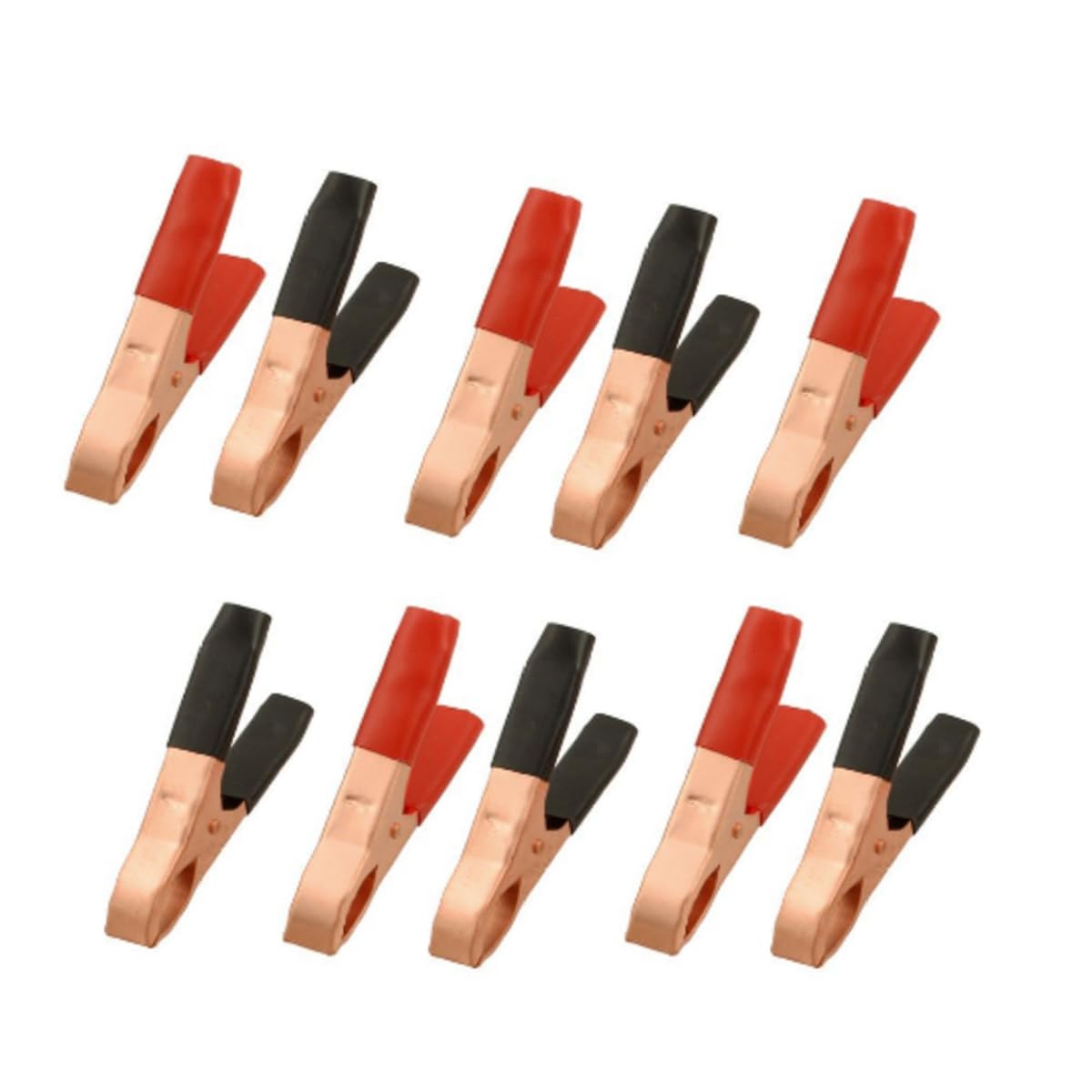 Crocodile Clips, 10 Pack 50A Terminal Test Battery Clamps for Vehicle Battery Link