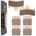 Caltric Brake Pads Fits YAMAHA Grizzly 660 YFM660 Front Rear Brakes 2002-2008