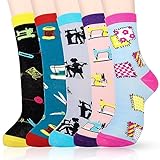 Belloxis Quilting Gifts Sewing Gifts Socks for Women Gifts for Quilters Gifts for Crafters Craft Gifts for Women Sewing Gifts for Sewing Lovers Cozy Socks Crew Socks Comfy Socks Women