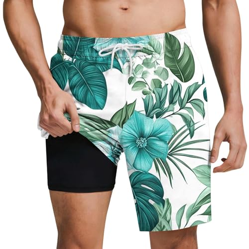 Bermuda long homme avec effet ventre plat intégré