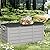Brightpeak 75 Gallon Outdoor Deck Box - Durable Resin Storage with Lockable Lid, for Patio Furniture Cushions, Pillows (Grey)